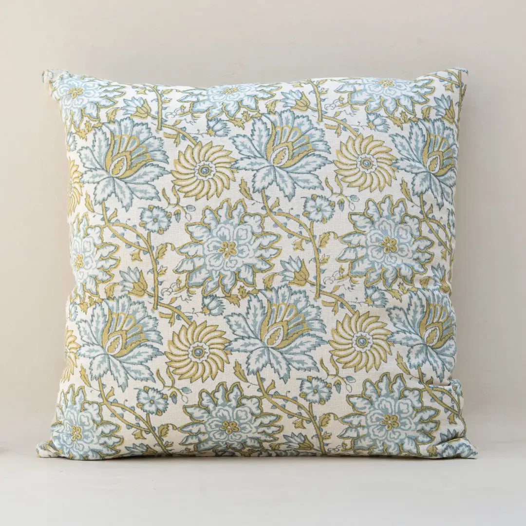 Bloom Blockprint Pillow Cover