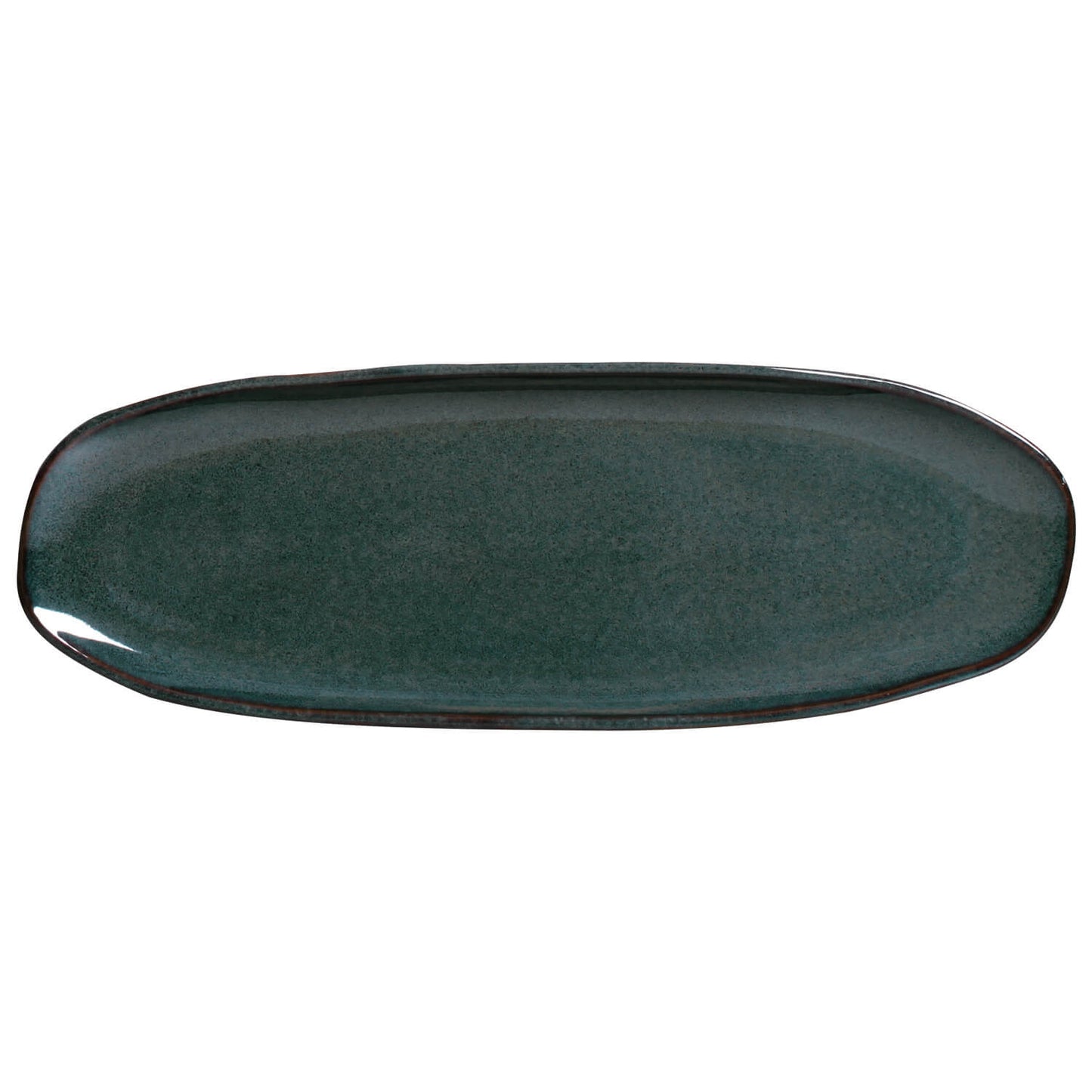 Shallow Organic Oval Platter Large Set of 4