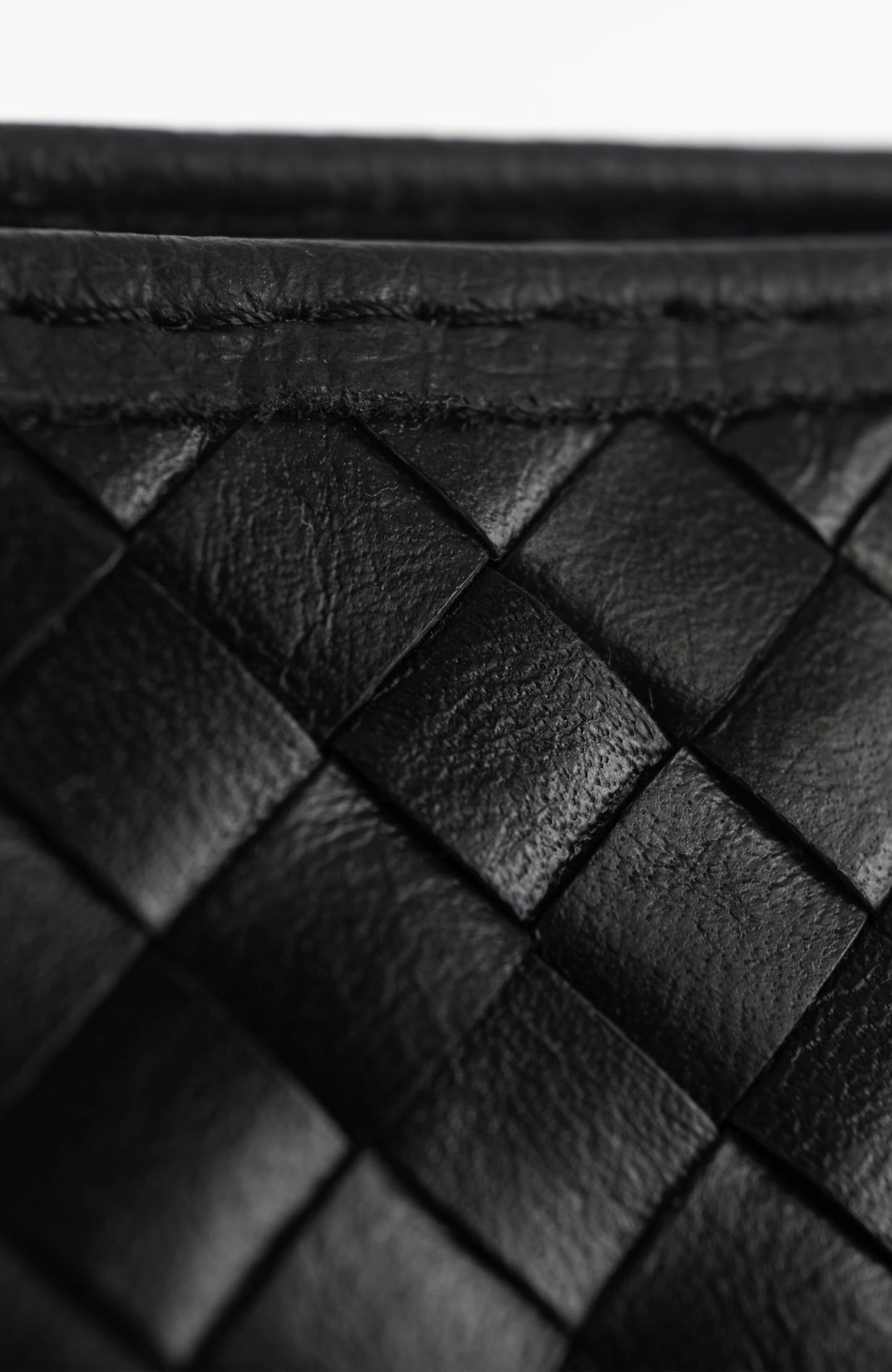 Woven Leather Shoulder Bag