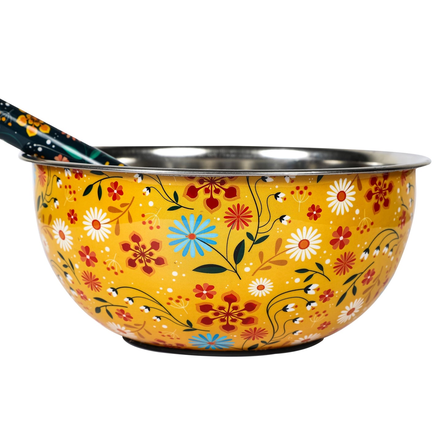 Sunburst Bloom Bowl & Whisk Set