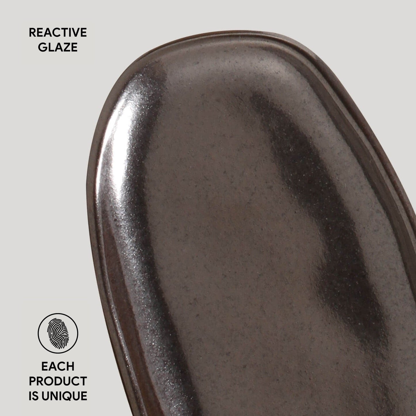 Shallow Organic Oval Platter Mini Set of 4