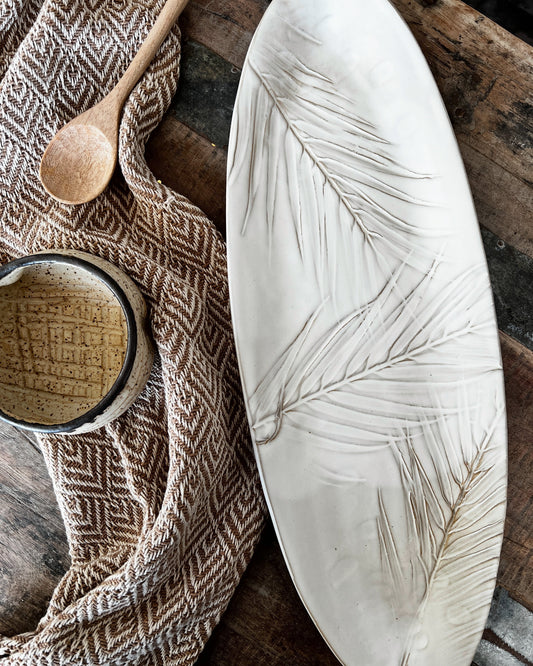 Sandalwood Fern Oval Platter