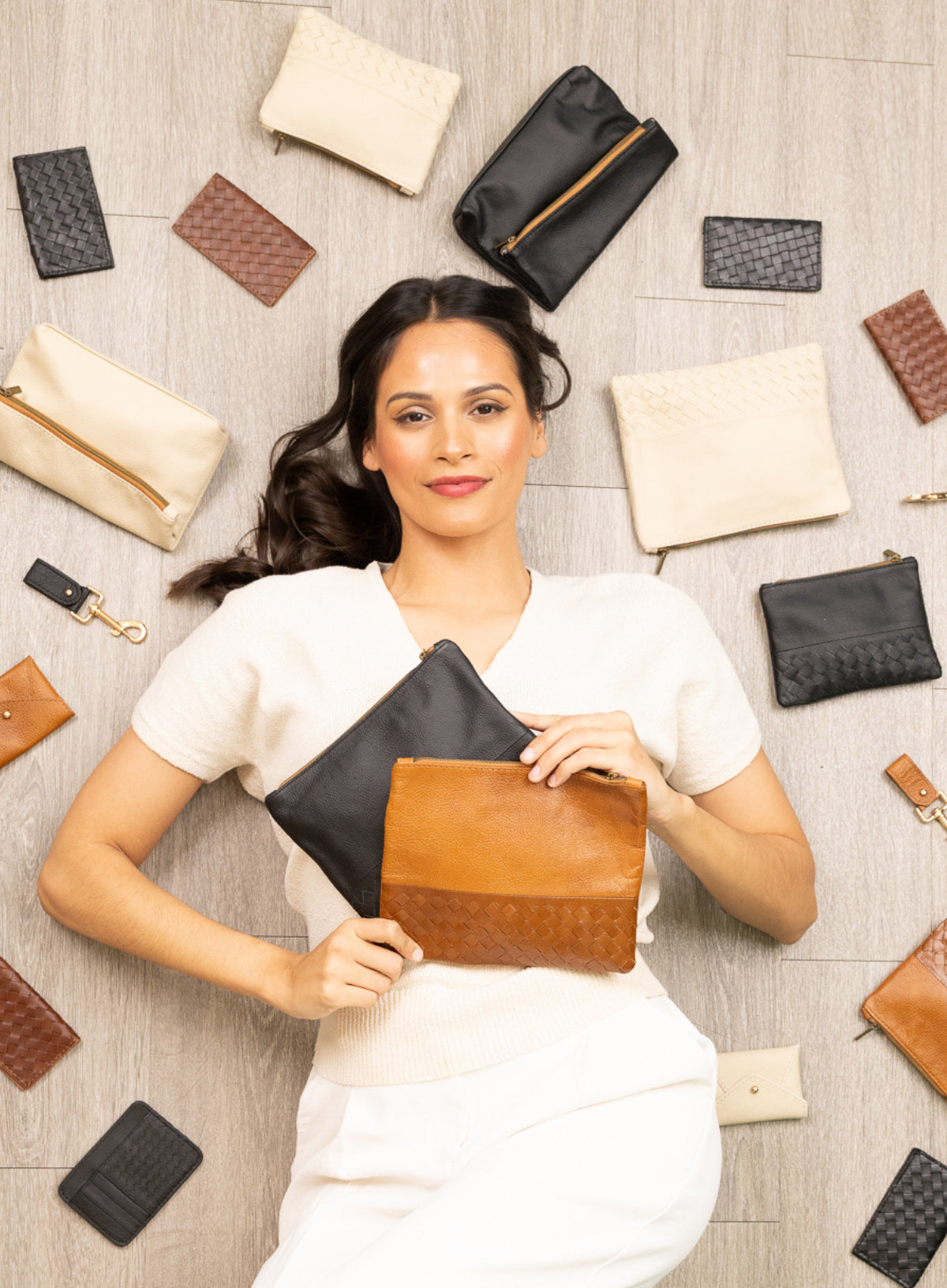 Woven Large/Small Pouch