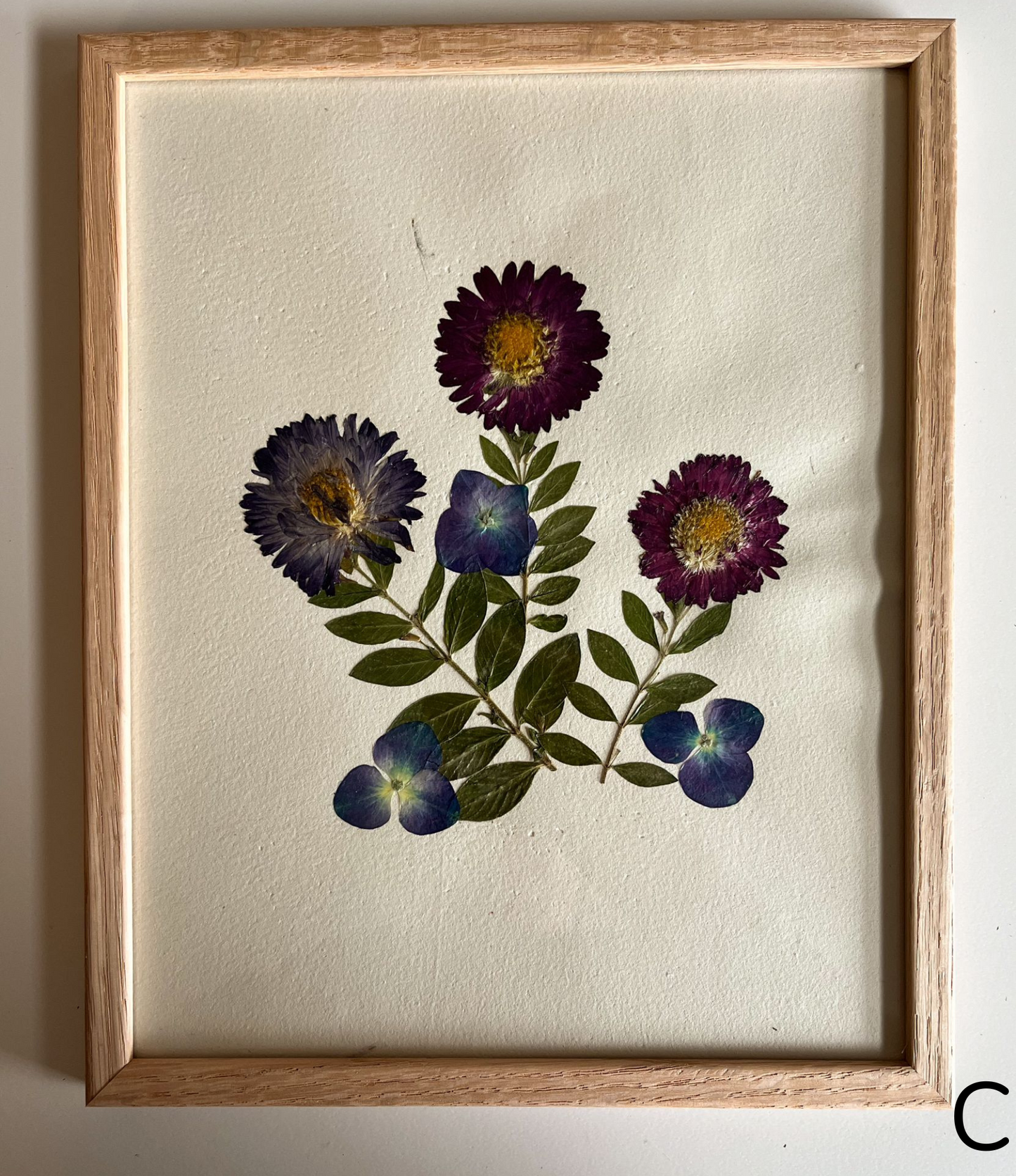 Pressed Flowers Wall Art 8x10
