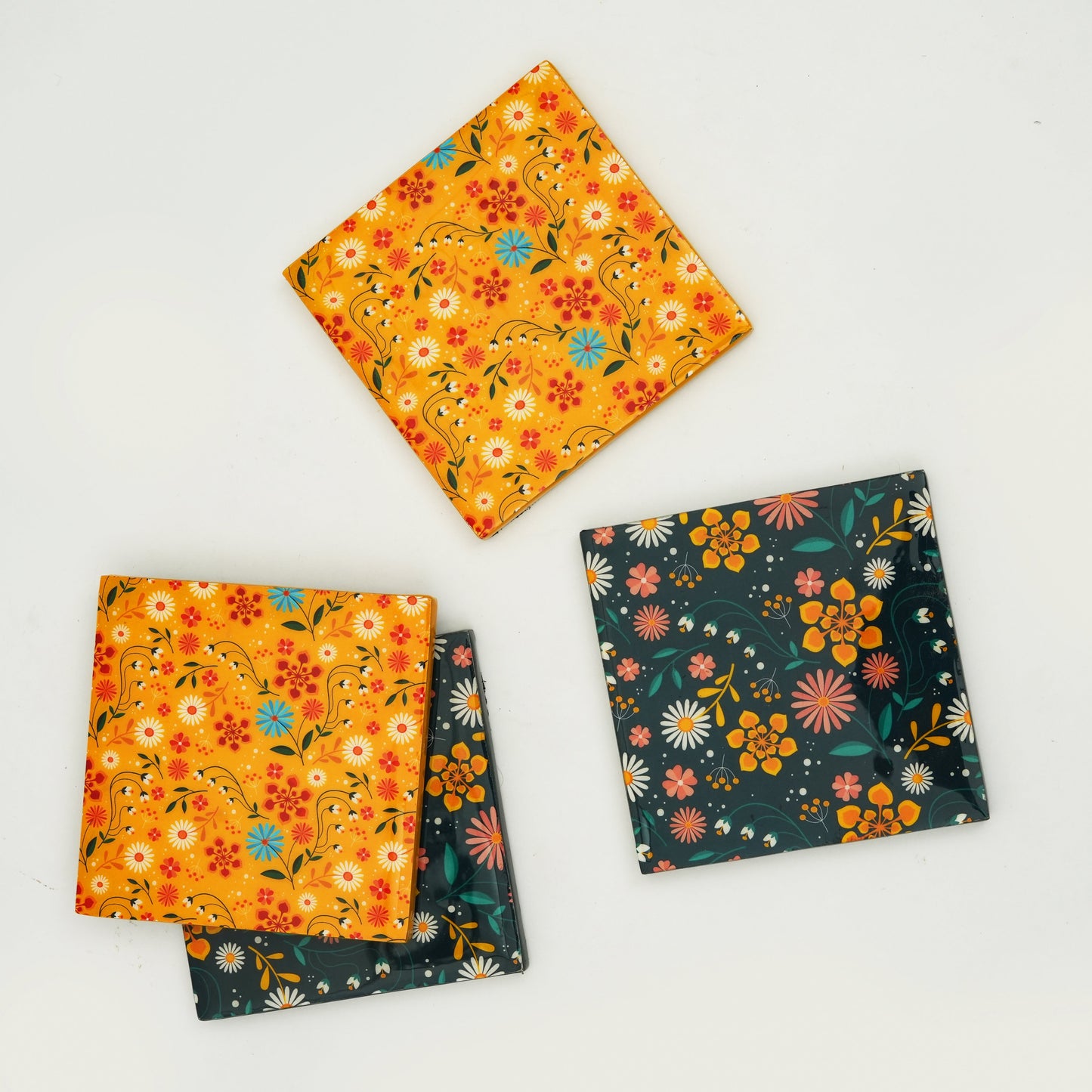 Sunburst Bloom Coasters