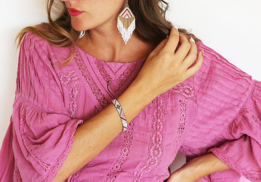 Pink Embera Chami Bracelet