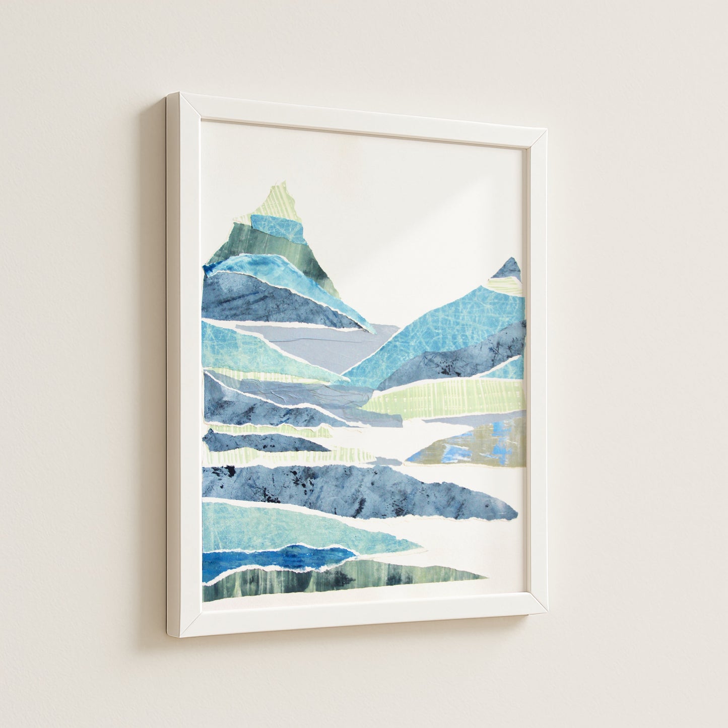 Layered Mountain Small Framed Print