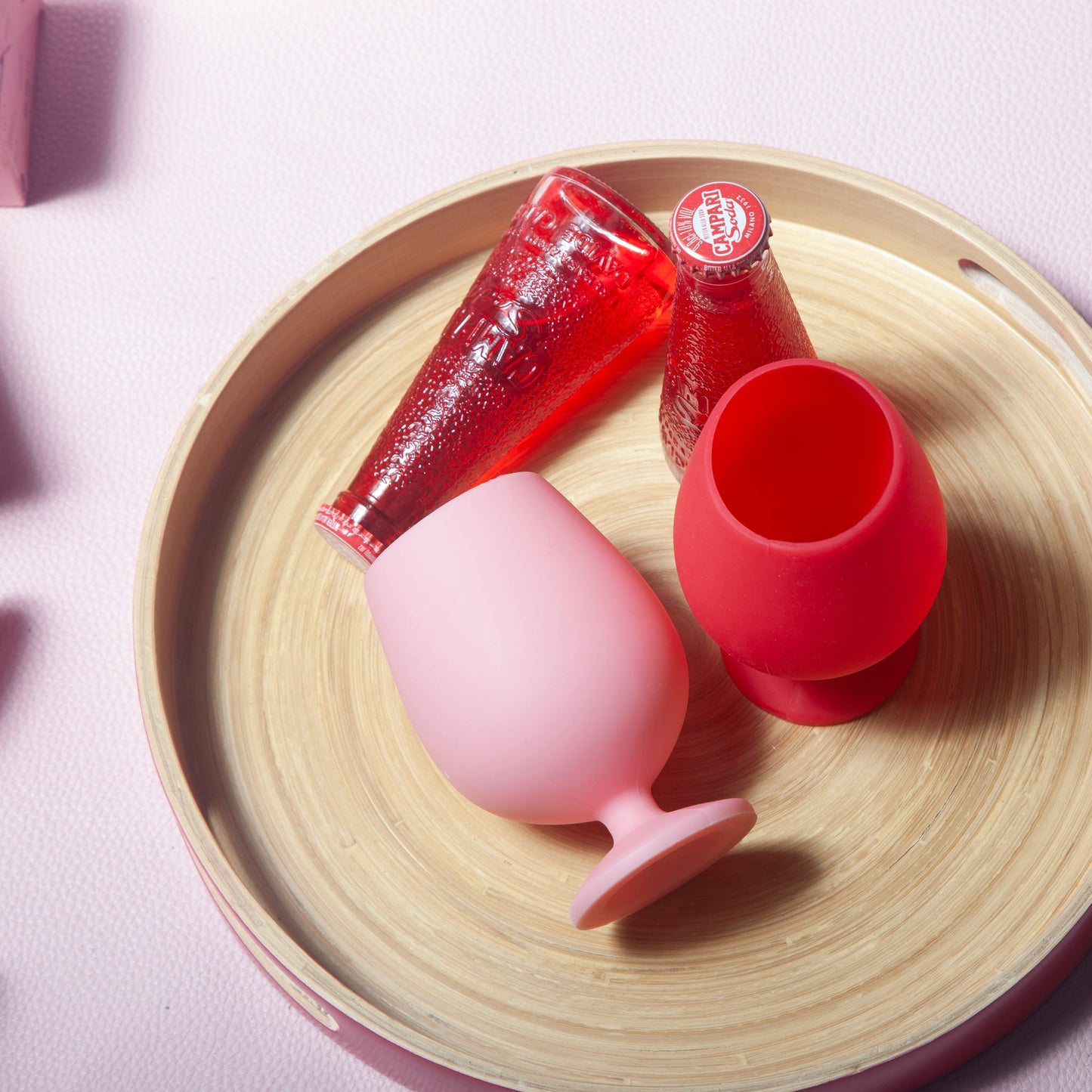 Cherry + Blush | Stemm |Silicone Unbreakable Wine Glasses