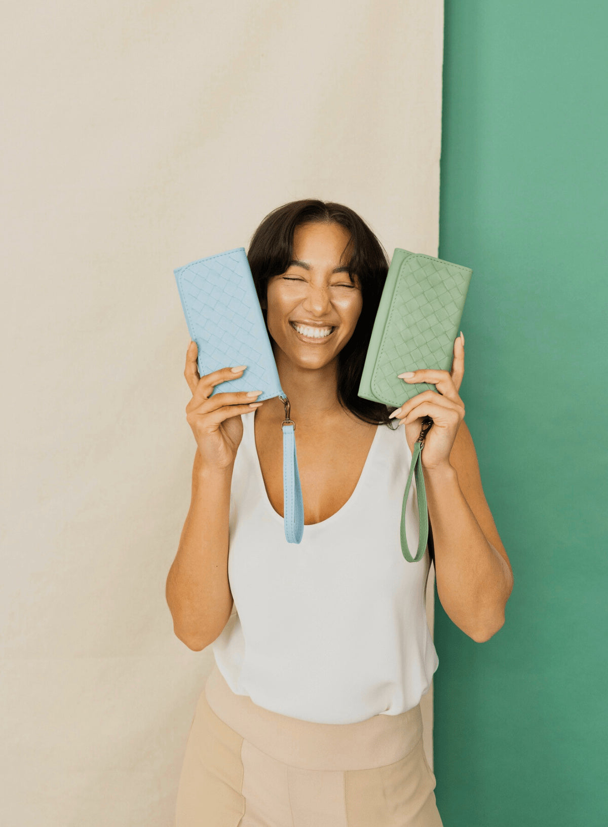 Woven Wristlet Wallet