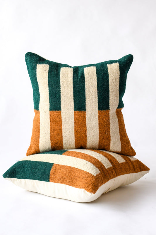 LOOM Imports Wool Tri Colored Pillow Nº2
