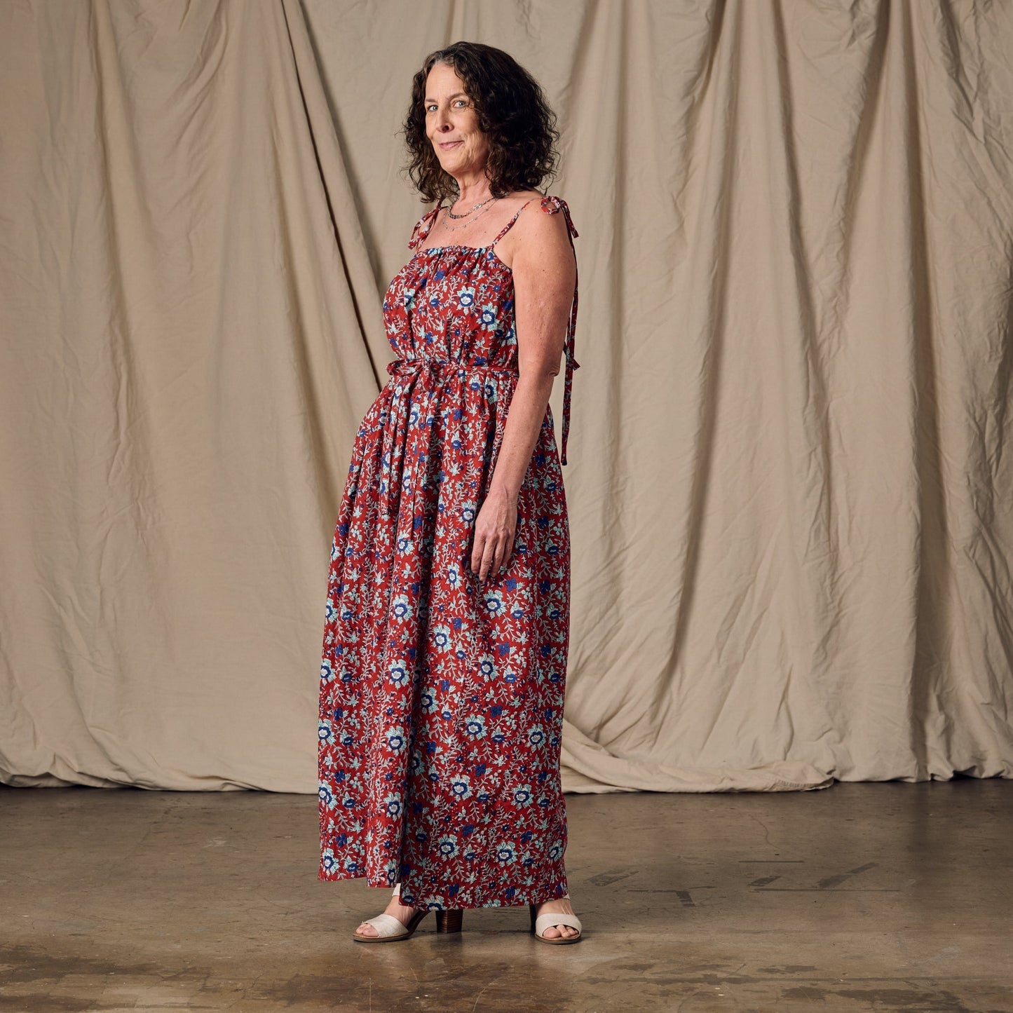 Kanya Floral Cotton Maxi Style Dress
