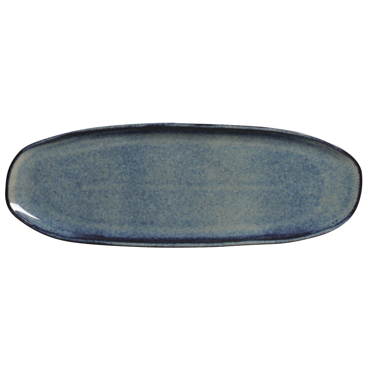 Shallow Organic Oval Platter Large Set of 4
