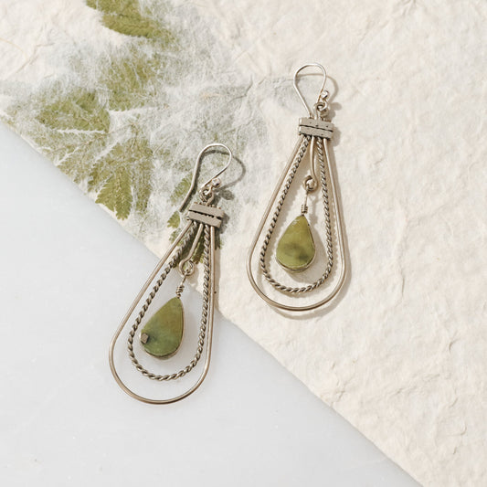 Ayni Serpentine Stone Earrings