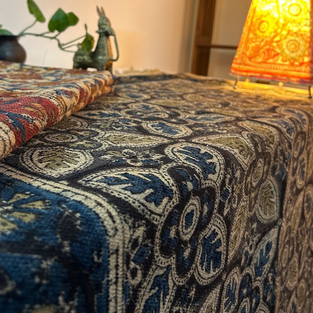 Kalamkari Handprinted Rug (36" x 60")