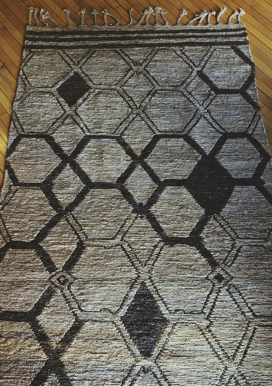 Vintage Boho 5'x8' JUTE Rug