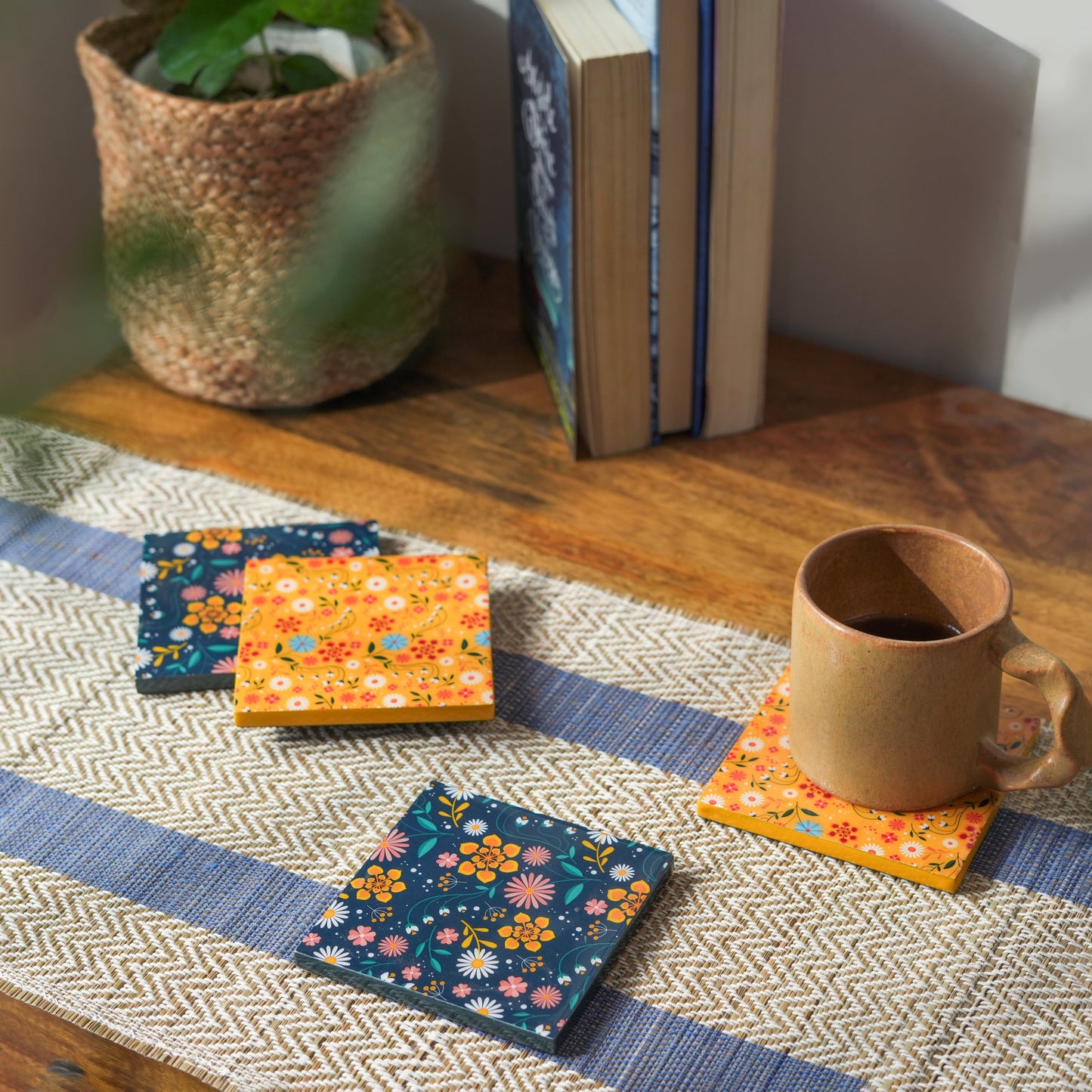Sunburst Bloom Coasters