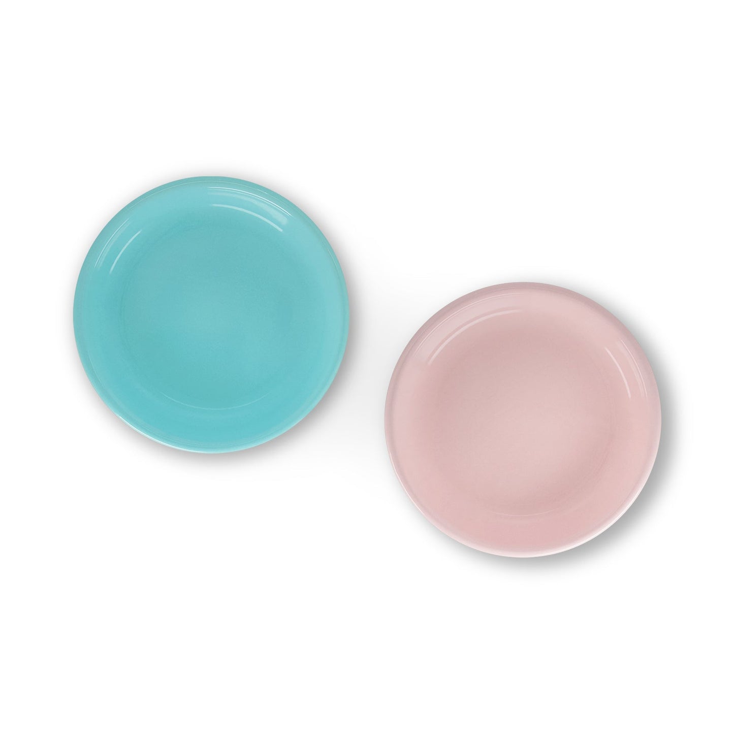 S/4 Enamel Side plate  - Two Tone