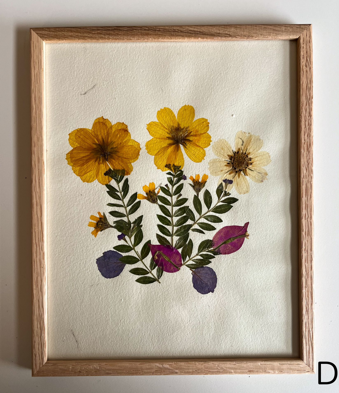 Pressed Flowers Wall Art 8x10