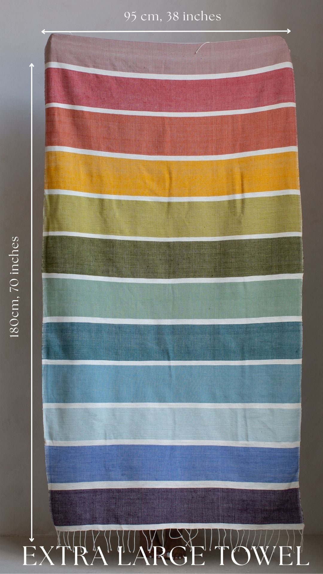 Kalam Handwoven Ethiopian Cotton Bath Towel
