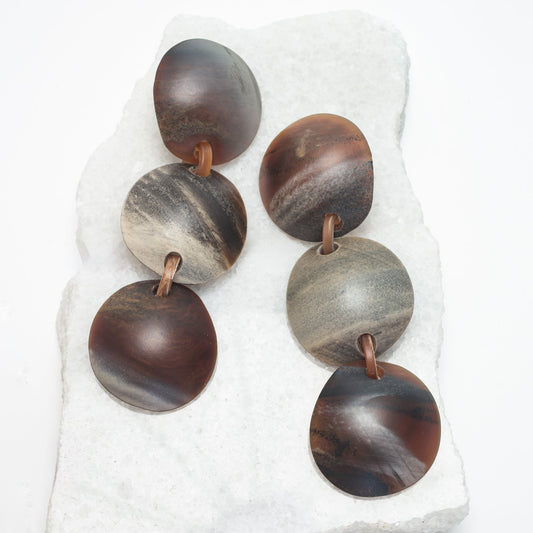 Terra Drop Statement Earrings