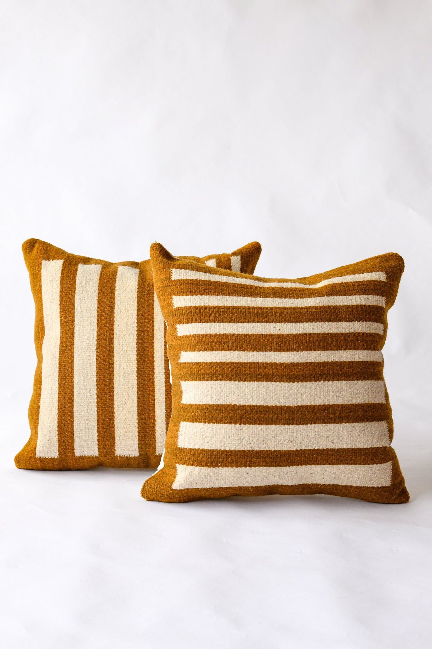 LOOM Imports Wool Gradient Stripe Pillow