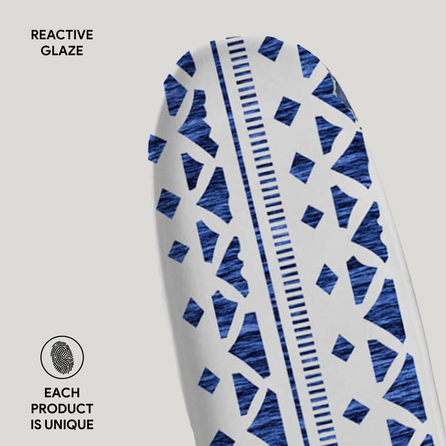 Shallow Organic Oval Platter Large Set of 4