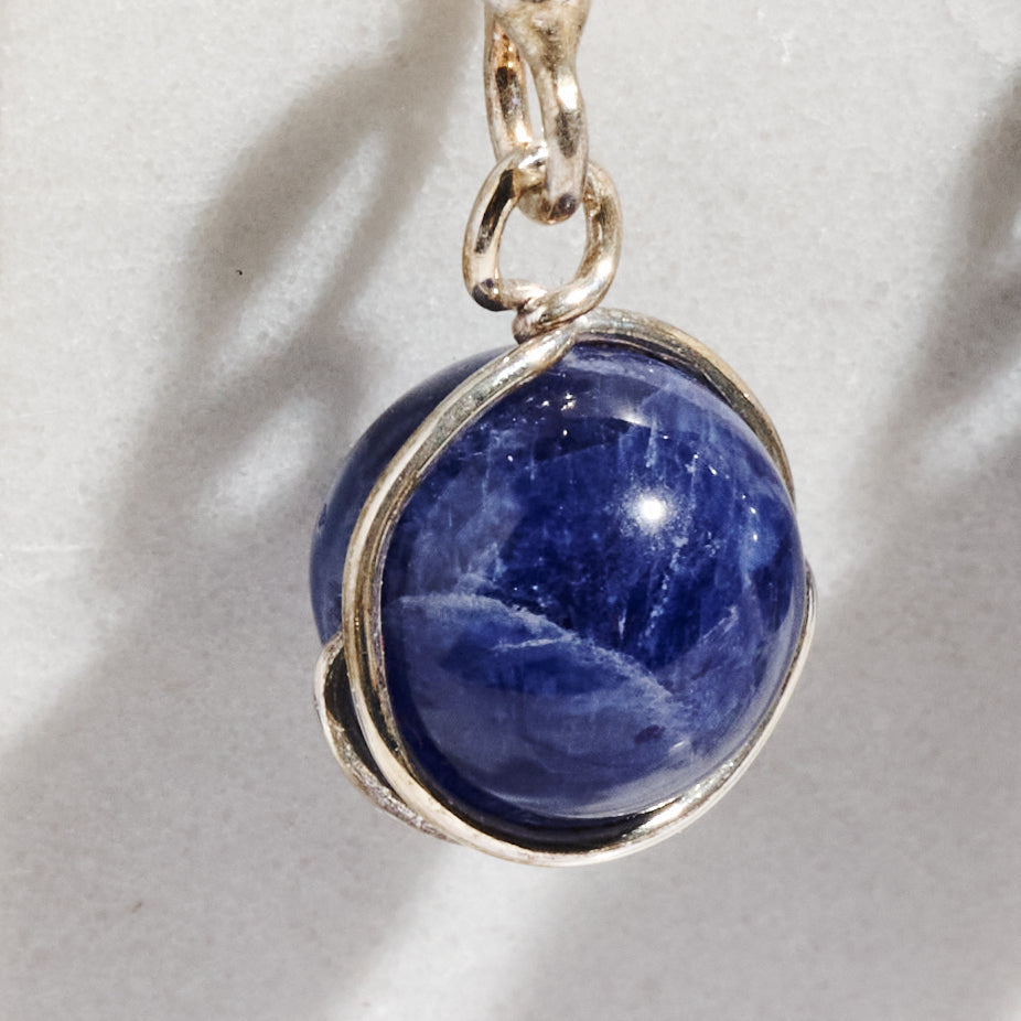 Khasi Kay Sterling Silver Sodalite Earrings