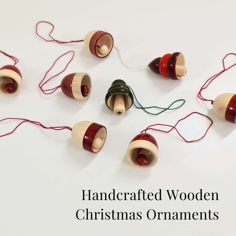 Christmas Tree Ornaments – Assorted Bells | Set of 8