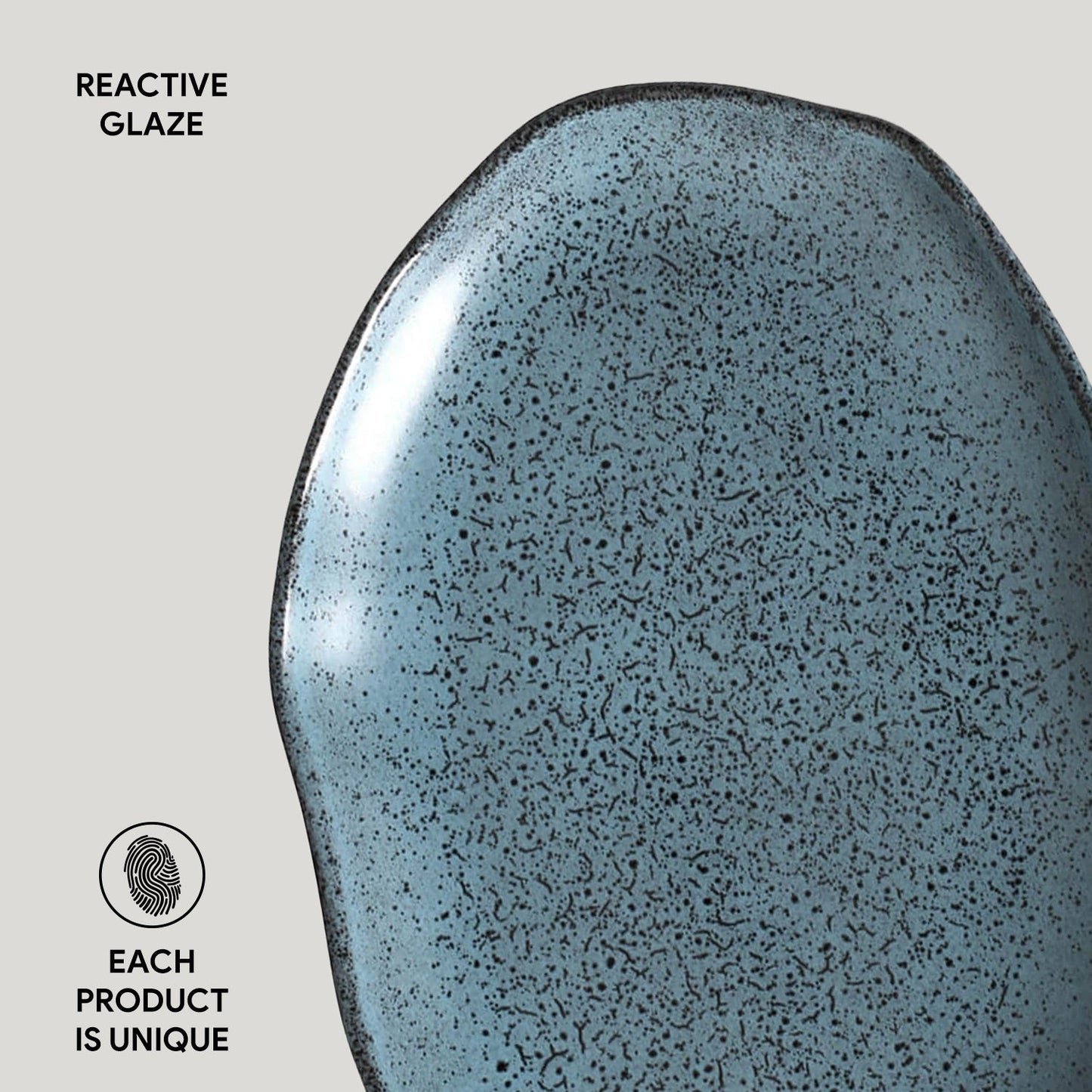 Shallow Bio Oval Platter Medium Set of 4