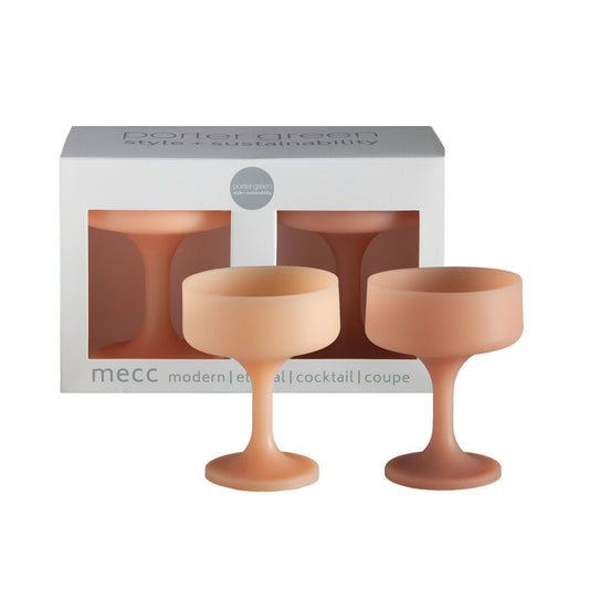 Wheat + Oat | Mecc | Silicone Unbreakable Cocktail Glasses