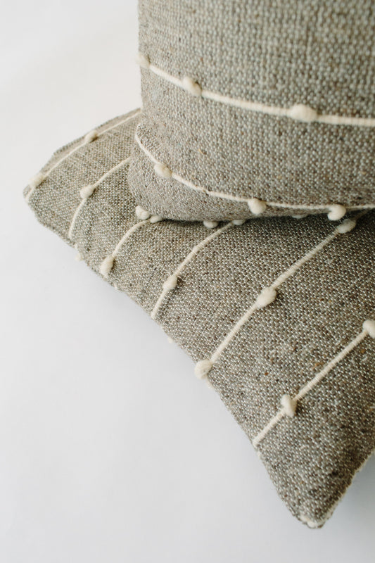 LOOM Imports Grey Loop Pillow cover