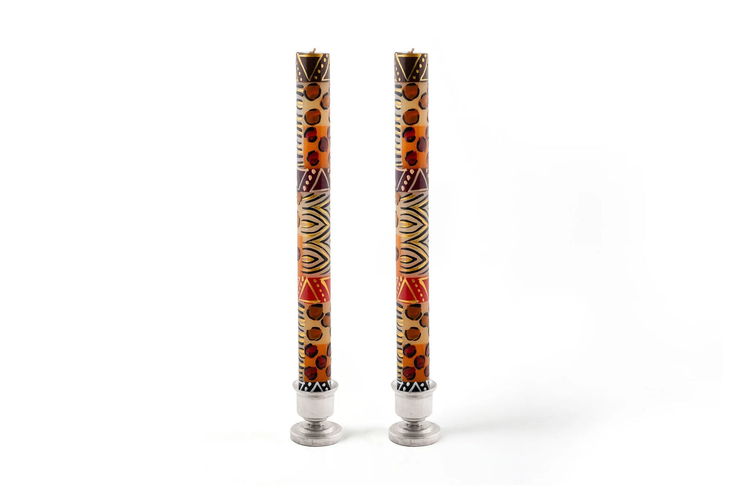 Animal Print Painted Candles