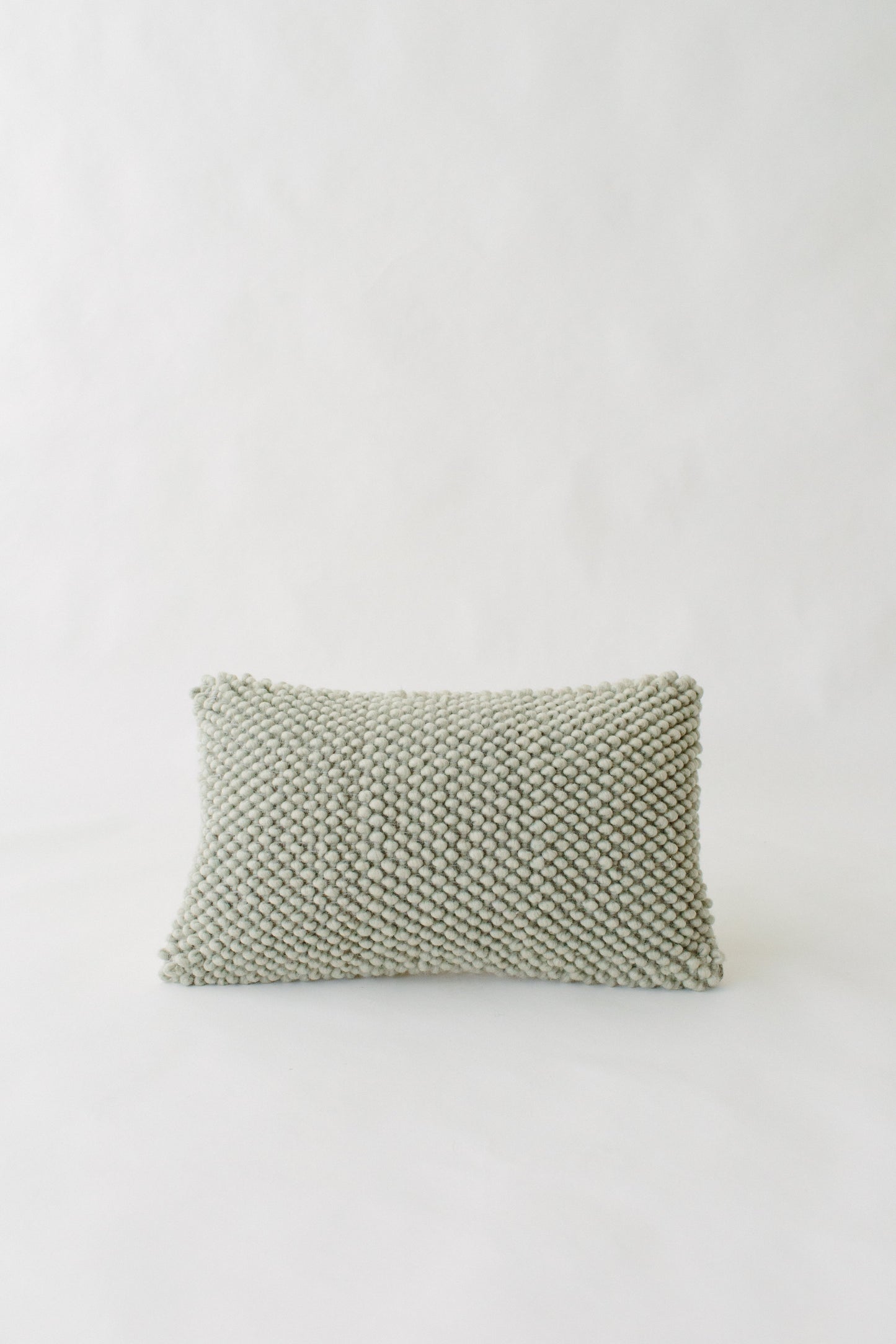 LOOM Imports Gray Wool Nub Lumbar Pillow cover