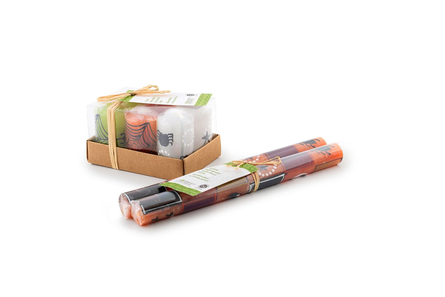 Halloween Painted Candles