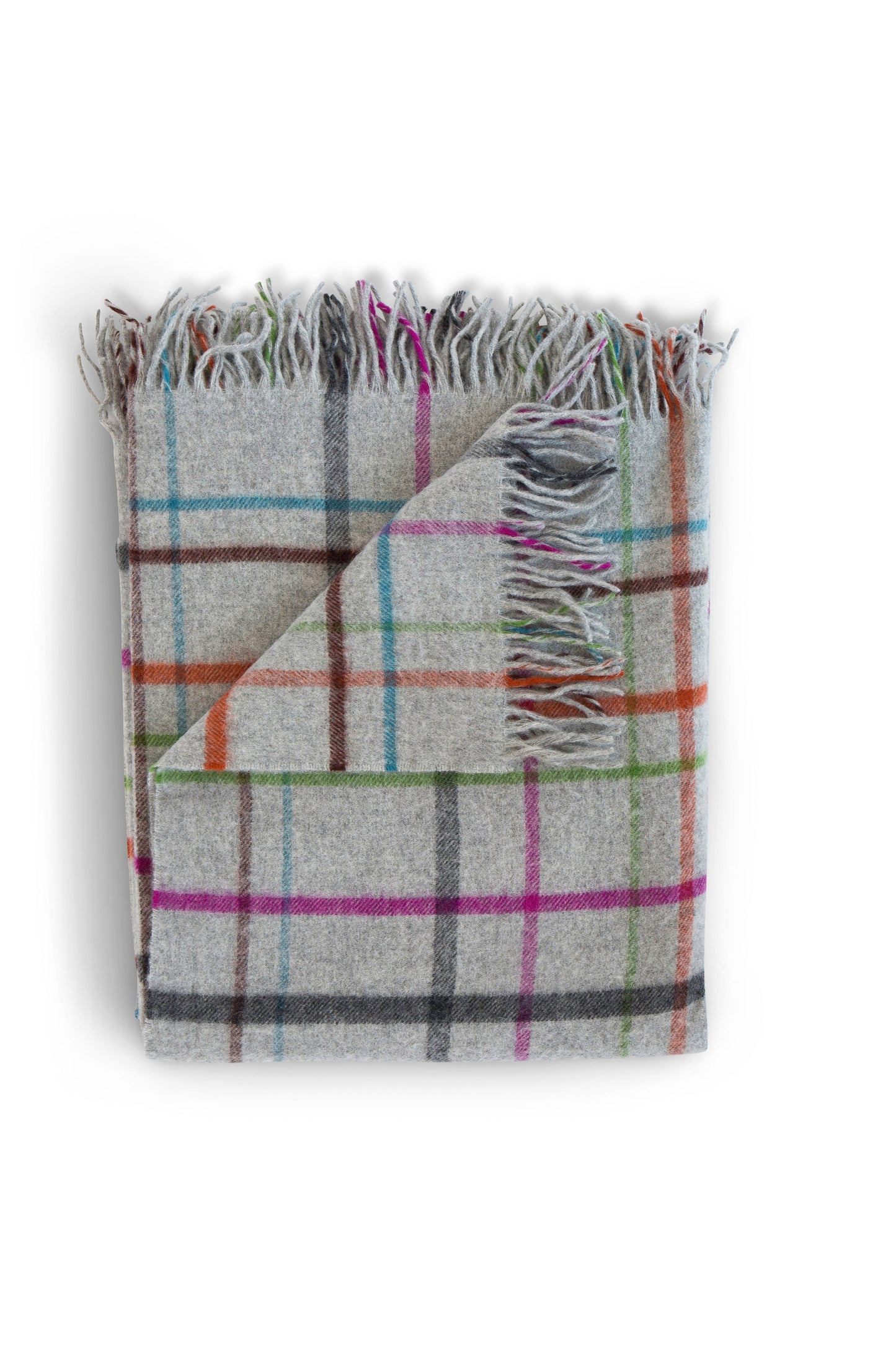 SALE Fog Plaid Multi Throw