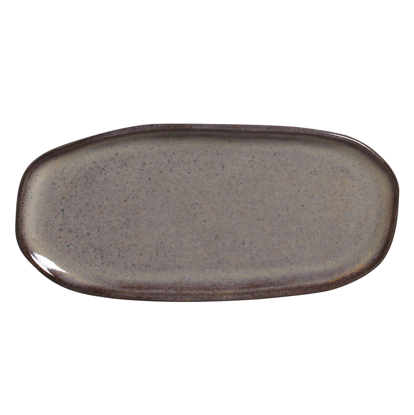 Shallow Organic Oval Platter Small Set of 4