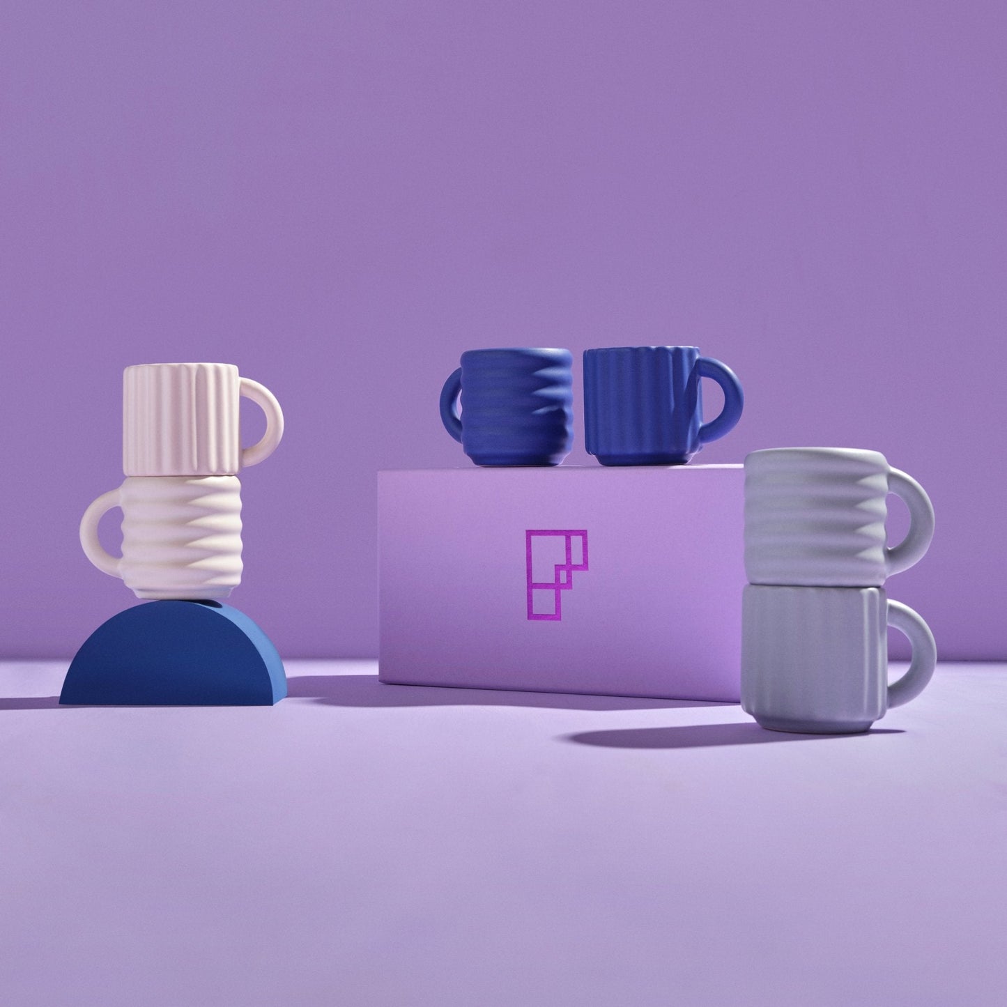 Ripple Espresso Cups Set of 2