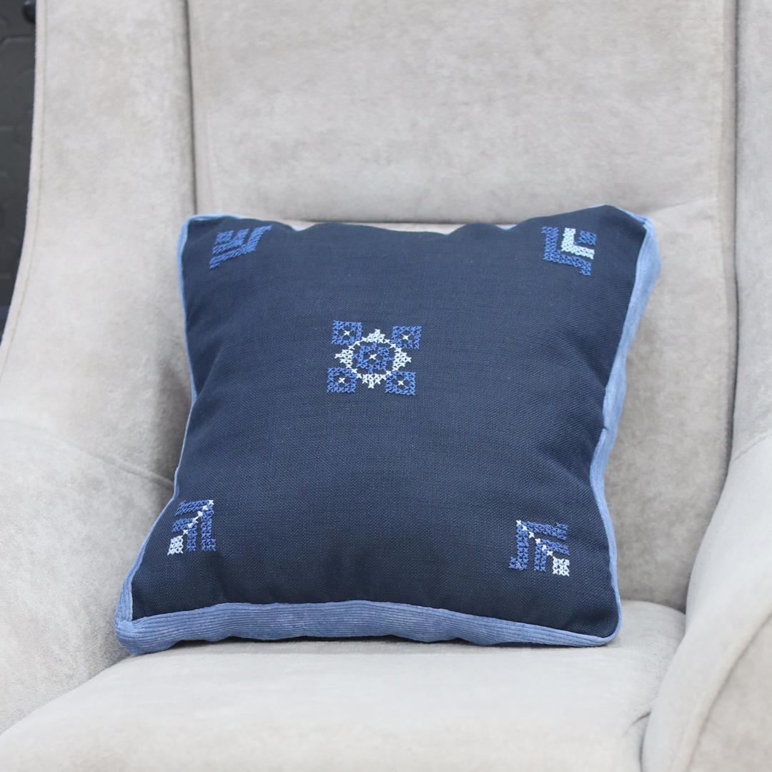 Feathers Pillow Cover - Blue