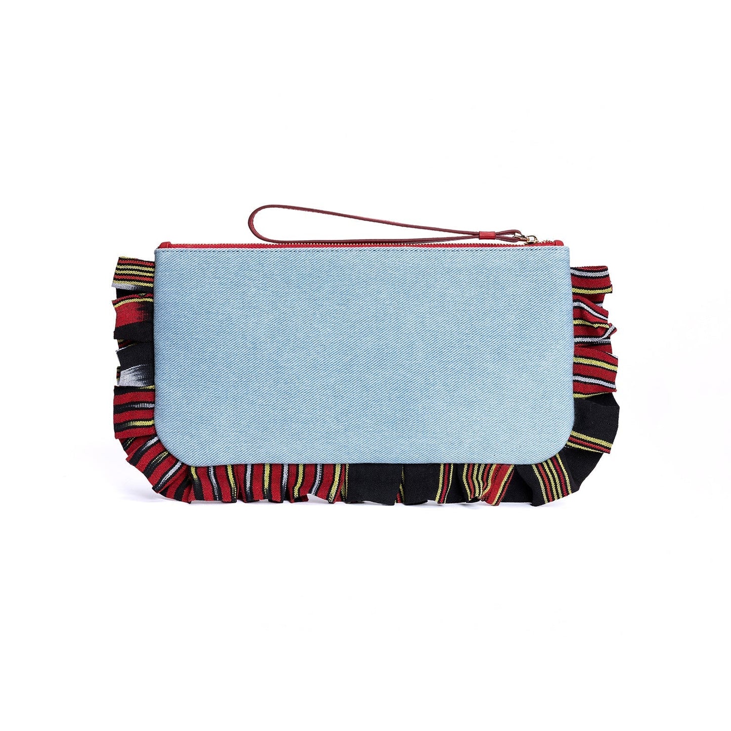 Medi - Light Denim Clutch Bag