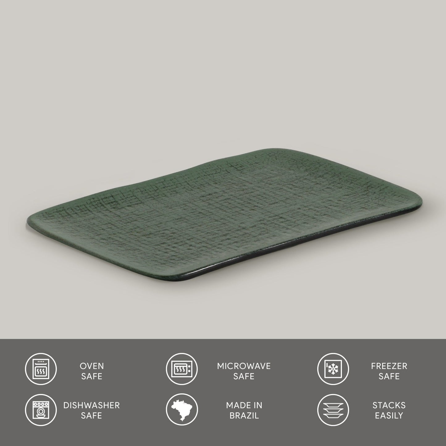 Rectangular Platter Juta Medium Set of 4