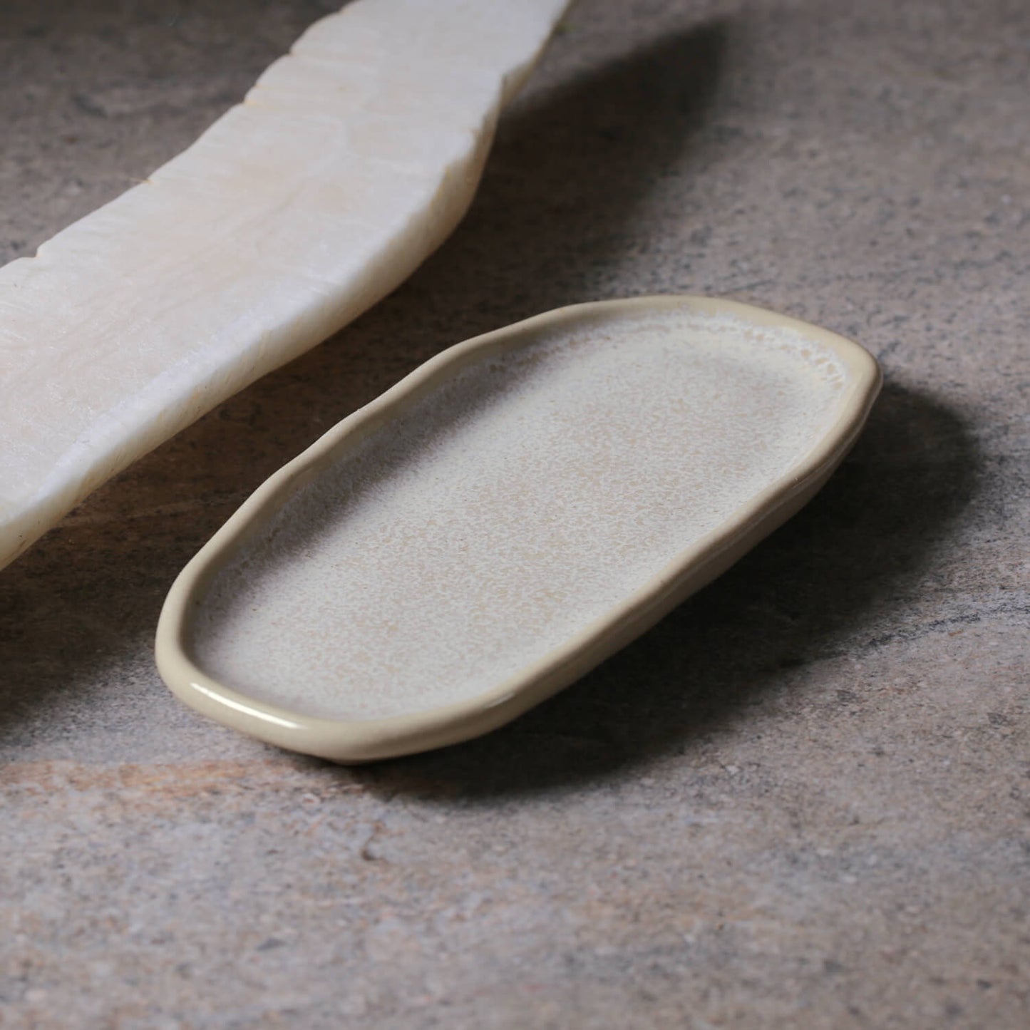 Shallow Organic Oval Platter Mini Set of 4