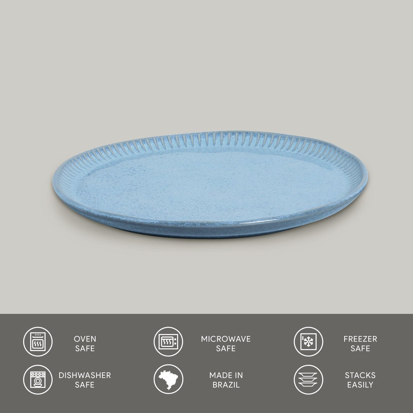 Deep Rim Plate Set of 4