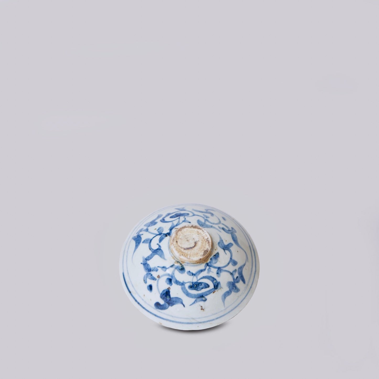 Blue and White Porcelain Floral Conical Bowl