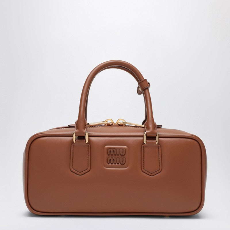 Miu Miu Cognac Coloured Arcadie Large Top Case Women