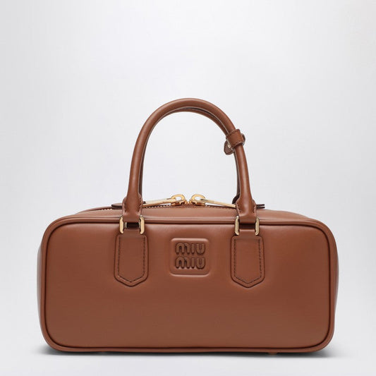Miu Miu Cognac Coloured Arcadie Large Top Case Women