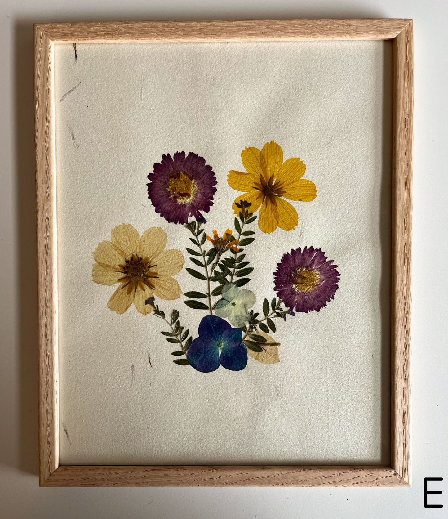 Pressed Flowers Wall Art 8x10
