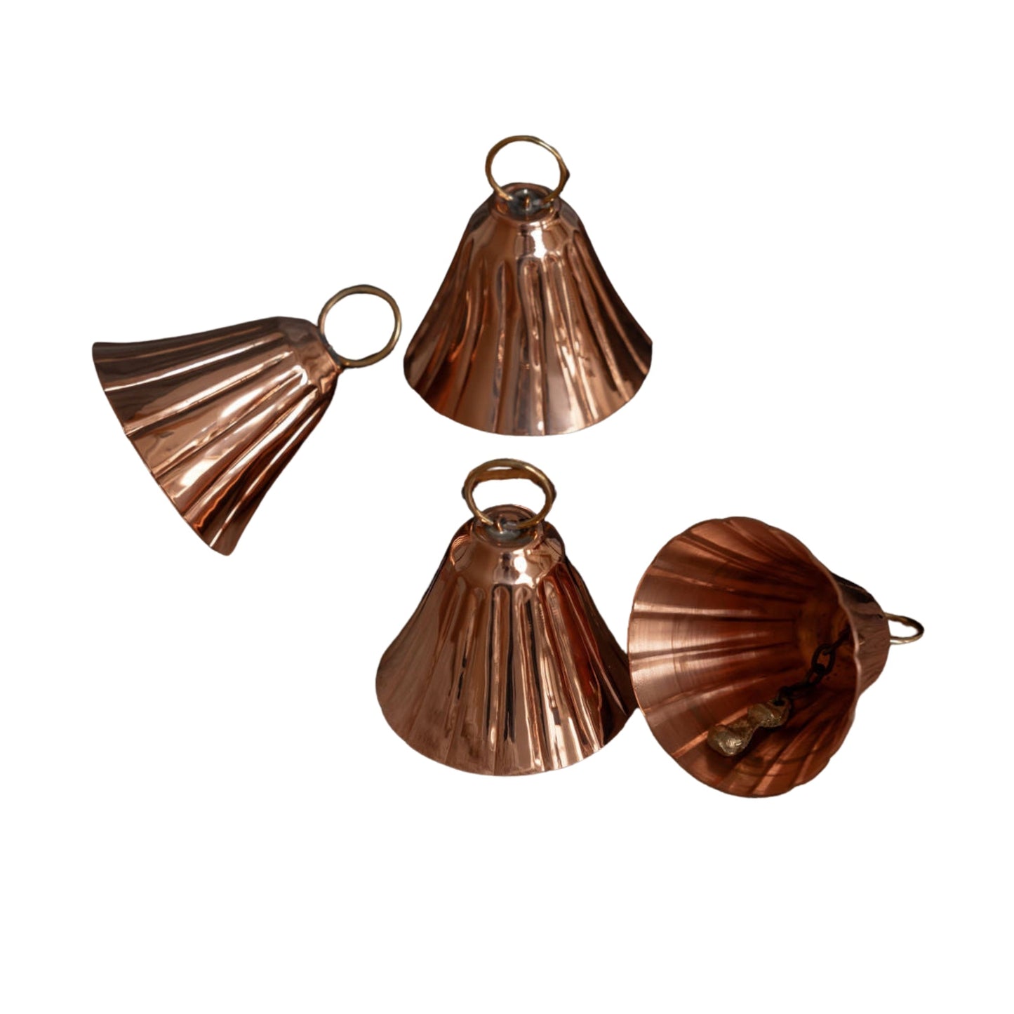 CMK Copper Bell Ornaments (Set of 2 or 4)