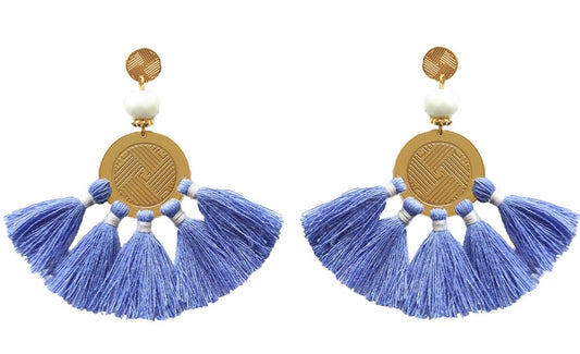 Sol Tassel Earring - Periwinkle