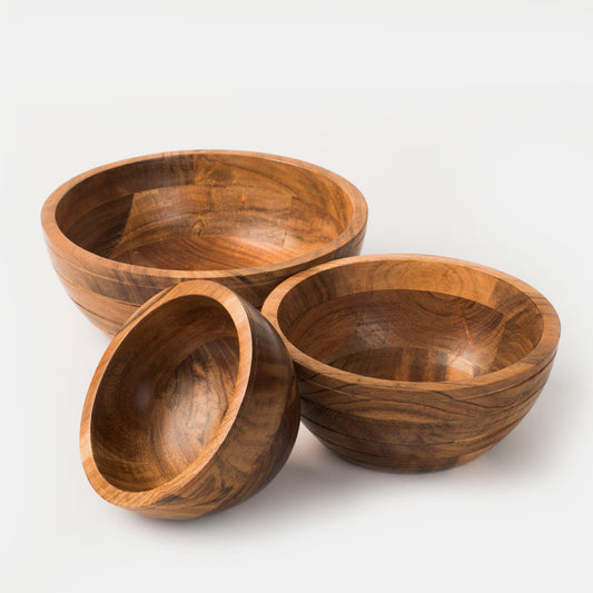 Grava Acacia Wood Bowls
