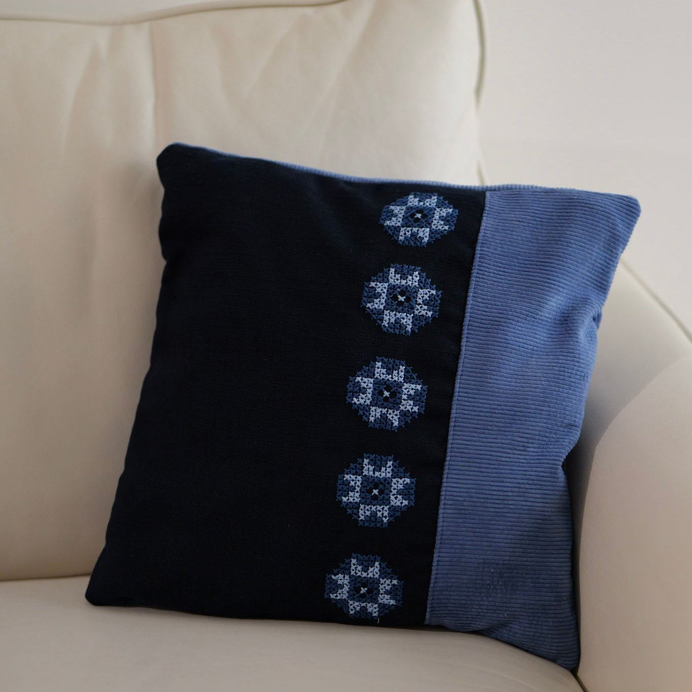 Maha Pillow Cover - Blue